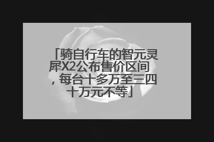 骑自行车的智元灵犀X2公布售价区间，每台十多万至三四十万元不等