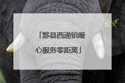 黟县西递镇暖心服务零距离