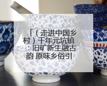 （走进中国乡村）千年元坑镇：旧矿新生融古韵 原味乡俗引客来