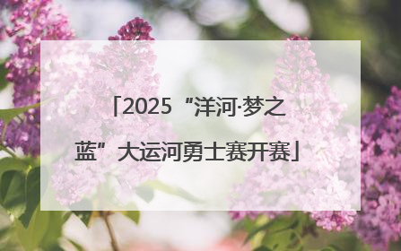 2025“洋河·梦之蓝”大运河勇士赛开赛