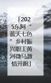2025东阿“蓝天七色”乡村振兴职工黄河微马激情开跑