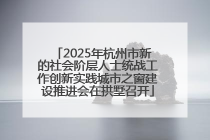 2025年杭州市新的社会阶层人士统战工作创新实践城市之窗建设推进会在拱墅召开