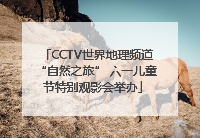 CCTV世界地理频道“自然之旅” 六一儿童节特别观影会举办