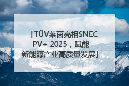 TÜV莱茵亮相SNEC PV+ 2025，赋能新能源产业高质量发展
